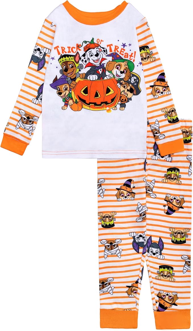 Nickelodeon boys Paw Patrol | Baby Shark 2-piece Loose-fit Pajama Set, Soft & Cute for Kids