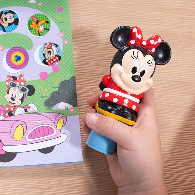 Melissa & Doug Sticker Wow!™ Disney Minnie Mouse Bundle: 24-Page Activity Book, Refillable Sticker Stamper, Mini Pad, 500 Stickers, Arts and Crafts for Kids Ages 3+
