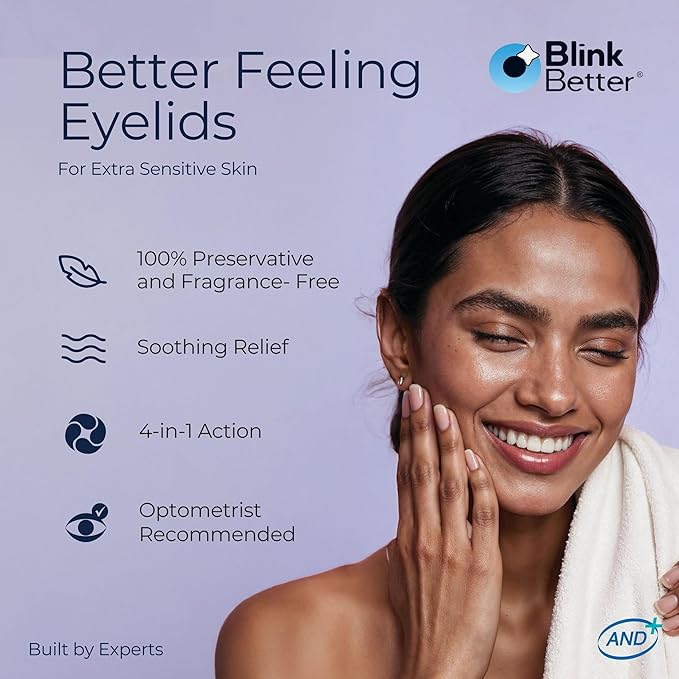 BlinkBetter BetterLids Eyelid Ointment for Dry, Itchy & Sensitive Eyelids – Deep-Moisturising Oat Complex with Shea Butter & Panthenol to Hydrate, Nourish & Soothe Delicate Eyelid Skin – 0.34 oz