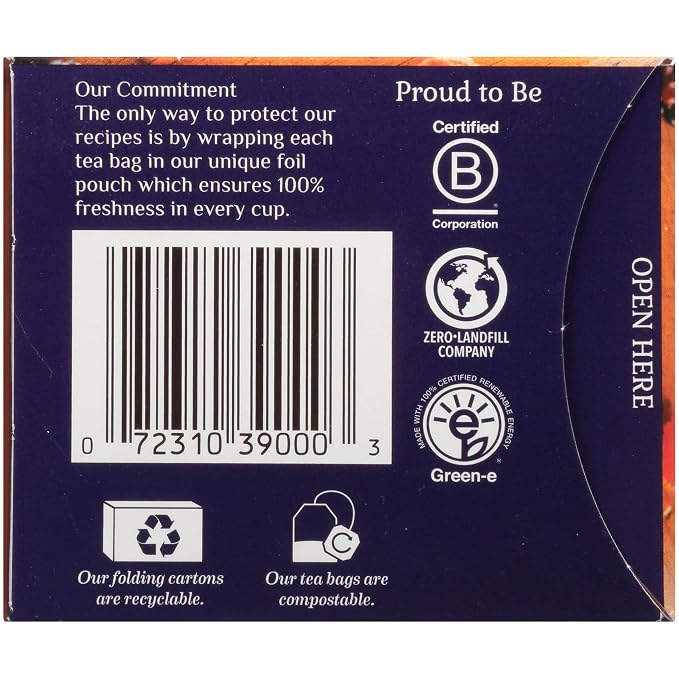 Bigelow Botanicals Cold Water Infusion Blackberry Raspberry Hibiscus Tea Bags 18 Count Box (Pack of 3), Herbal Infusion, Caffeine Free, 54 Tea Bags Total