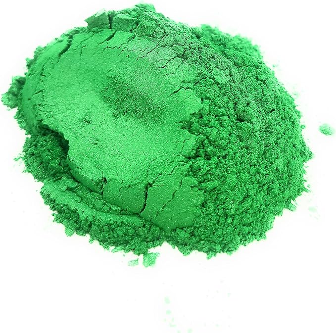 Pearl Mica Powder Pigment Dye - 500 grams (1.1 lbs) - Best Bulk Price for Fine Arts, Crafting, Painting, Bath bomb Soap Candle Slime Jewelry Making, Epoxy Resin, Woodworking (Green AG10)