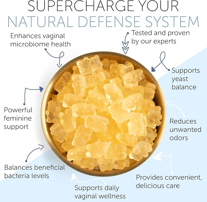 Vaginal Probiotics pH Balance Gummies For Women | Prebiotics and Probiotics for Women | Pineapple gummies for women for ph Balance and Vaginal Health | Vaginal Odor Control 60 Gummies