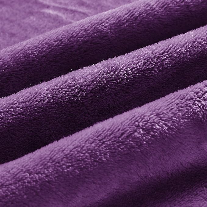BEDELITE Fleece Blanket Soft Plush King Size Bed Blanket Purple 108"x90" | Ultra Soft Fleece, Plush Microfiber, Lightweight Warmth, All Season Comfort, Fade Resistant, Machine Washable