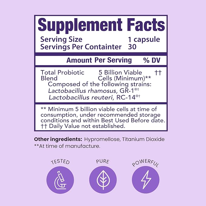 Pro-Fem #1 OB/GYN Formulated Vaginal Health Probiotics | 30 Caps | 1-Pack | Vaginal Probiotics to Promote Yeast & PH Balance, Urinary Tract Health | Feminine Probiotics | Works in 7 Days