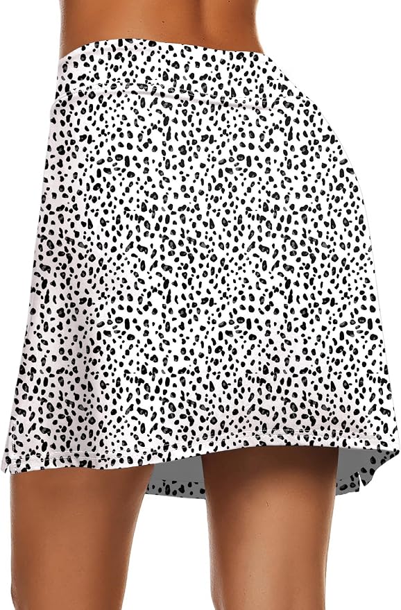Ekouaer Women's Active Performance Skort Lightweight Skirt for Golf Tennis | Built-in Shorts, A Line, High Waisted, Tummy Control, Pickleball, Running, Workout, Sports, Skorts for Woman