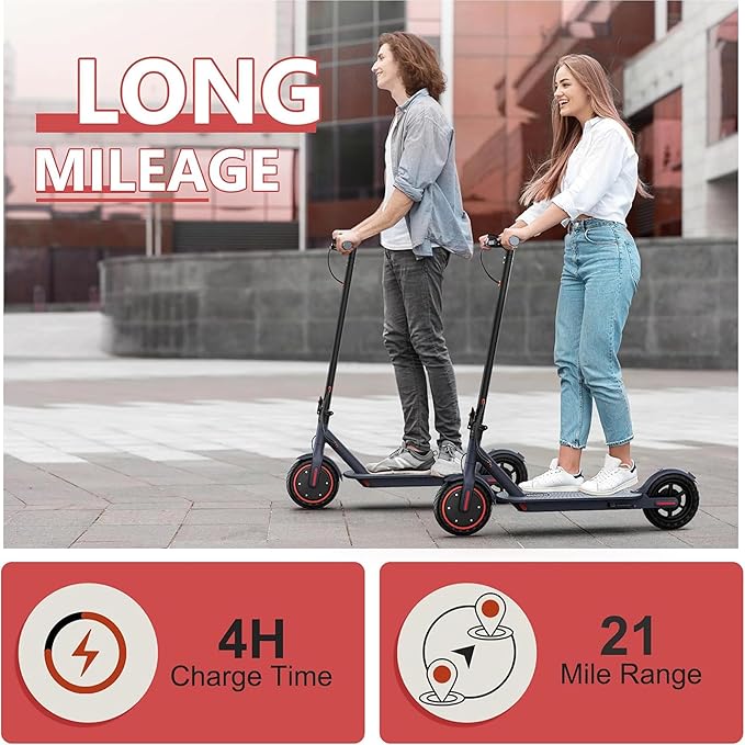 MAXSHOT Electric Scooter for Adults, 8.5/10/14" Tires, 19/22Mph, 350W/500W Motor, 21-28 Miles Range, Folding E-Scooter with Dual Suspension,APP(V1/SPRO/MAX/PRO/X1/X1PRO/PR)