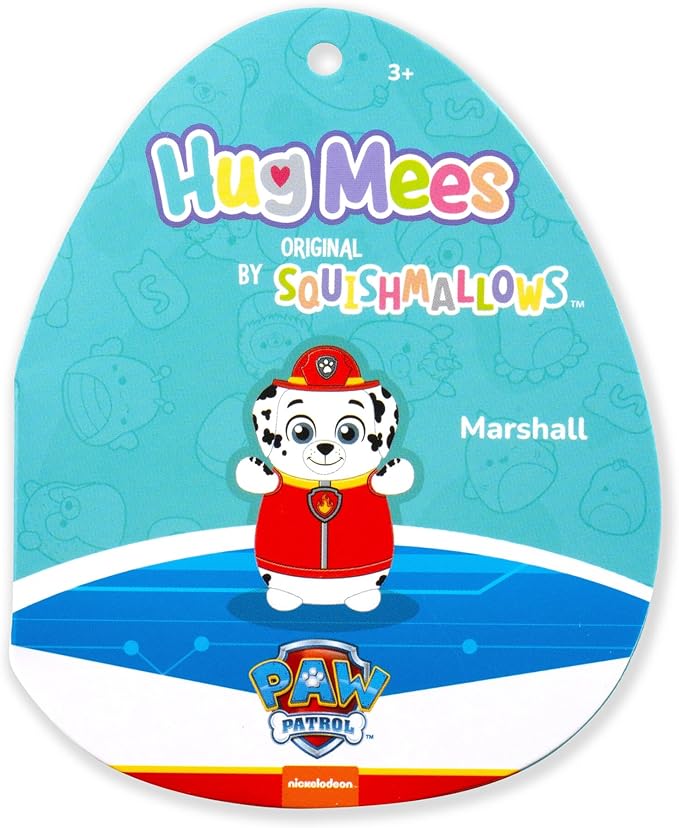 Squishmallows Original Paw Patrol 10in Marshall HugMees – Ultrasoft Official Jazwares Plush (Medium-Sized)