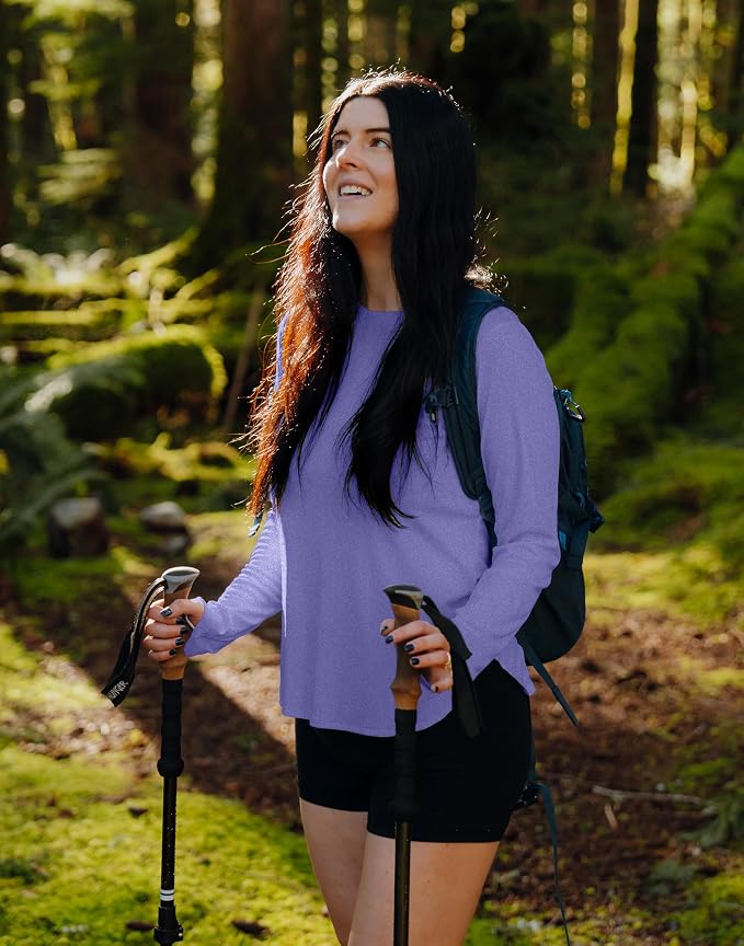 Women's Sun Shirts UPF 50+ Long Sleeve UV Protection Shirt Lightweight Quick Dry Workout Hiking Tops for Women