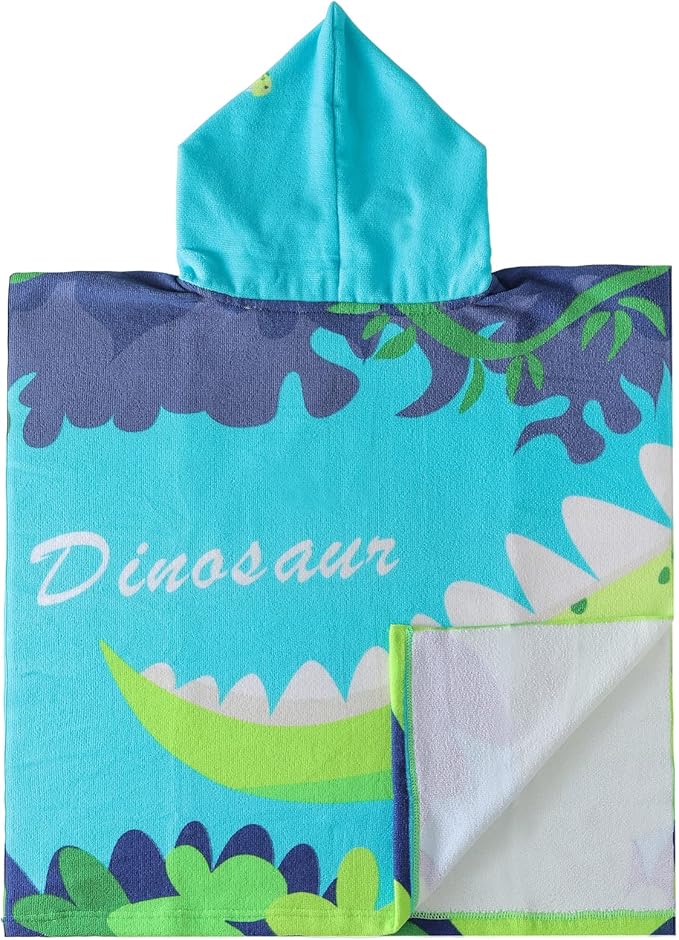 NovForth Bath Towel for Toddler Boys, Pool Hooded Towel for Kids, Hooded Beach Towel Poncho for Bath/Pool/Beach Swim Cover