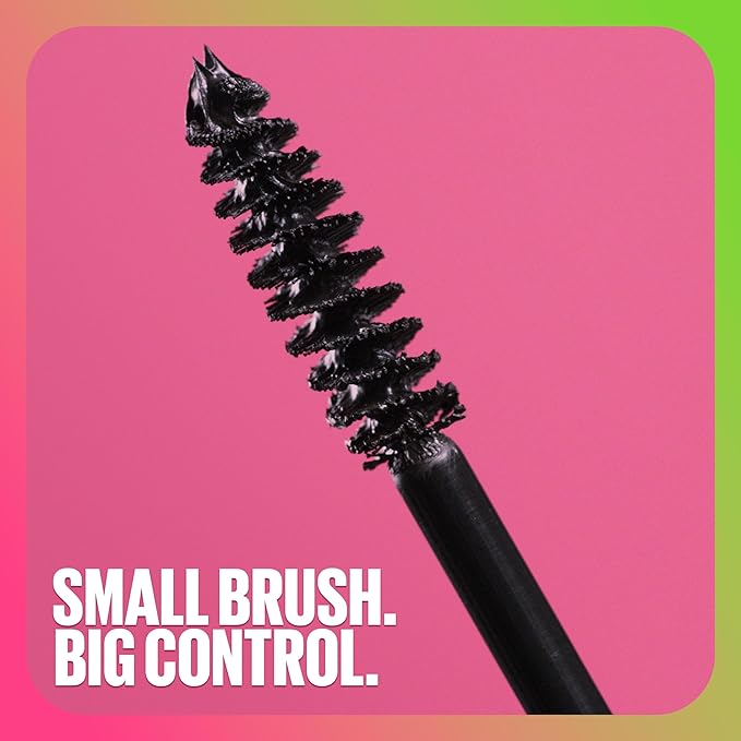 Maybelline Great Lash BIG Washable Mascara, Volumizing, Thickening, Lengthening Mascara, Blackest Black, 1 Count