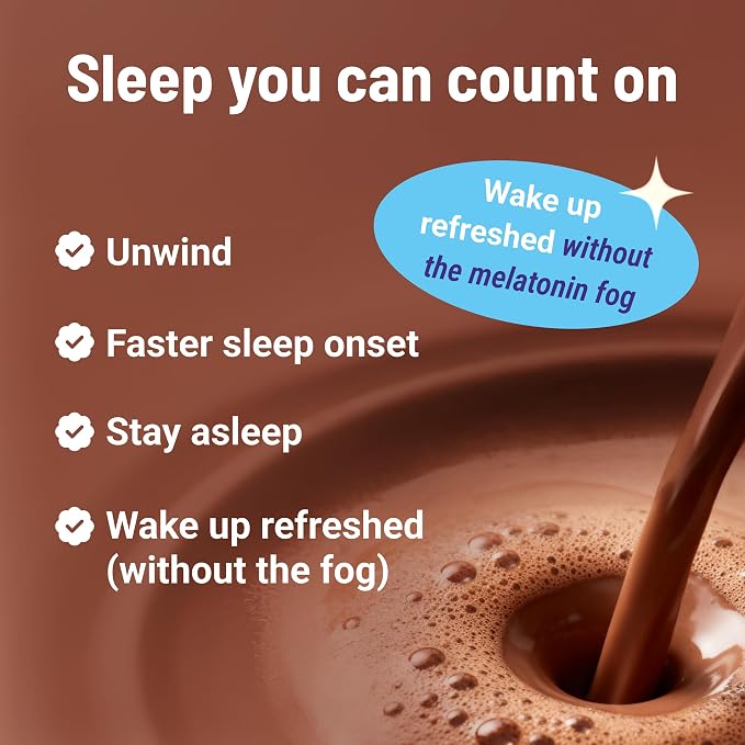 MoonBrew Nighttime Magnesium Hot Cocoa, Natural Sleep Aid Drink Mix for Adults, 2-Pack - Calming Melatonin-Free Sleep Support - Sleepy Hot Chocolate Powder with L-Theanine & Zinc Glycinate