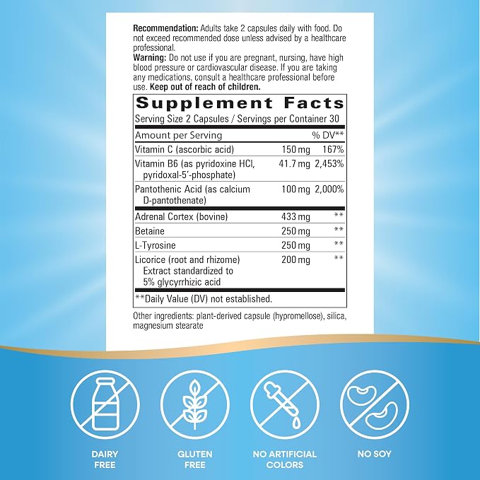 Nature's Way Fatigued to Fantastic! Adrenal Stress End, Stress-Related Fatigue Support*, 60 Count