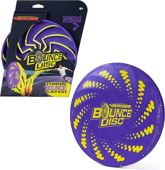 Aerobie Bounce Disc, Throwing Disc Toy for Kids, Backyard Toys & Outdoor Games for Adults & Family, Ages 5 & Up