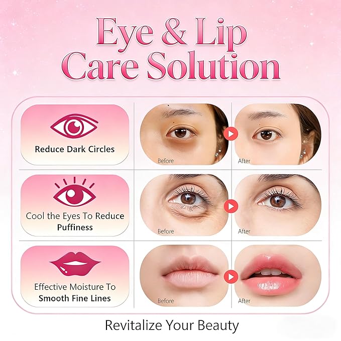 30 Pairs Eye Masks & Lip Mask, Pink Under Eye Patches for Puffy Eyes, Bachelorette Party Favors, Bridesmaid Gifts Bulk, Birthday Party Favors,Mothers Day Gifts, Teacher Appreciation Gifts