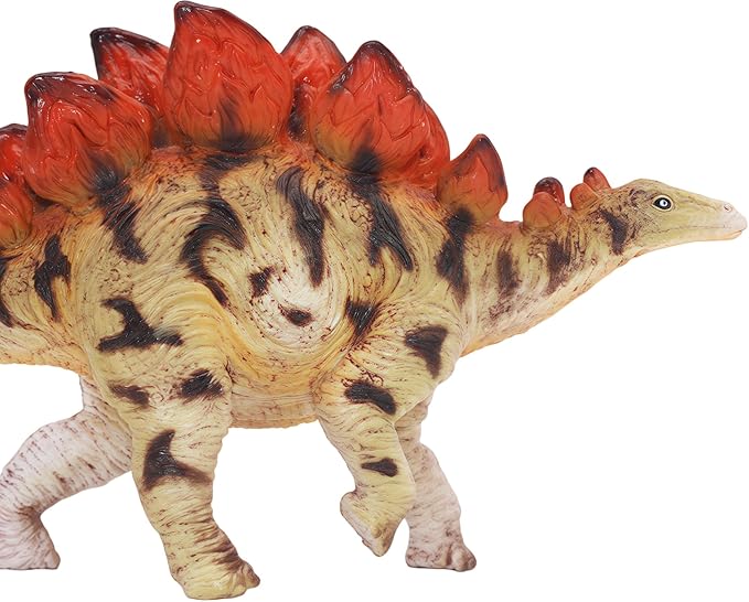 Gemini&Genius Stegosaurus Dinosaur Toy for Kids, Dinosaur Action Figure, Party Supplies, Dino Collection Toy, Play Display, Gift, Room Decoration for Kids and Dino Lovers