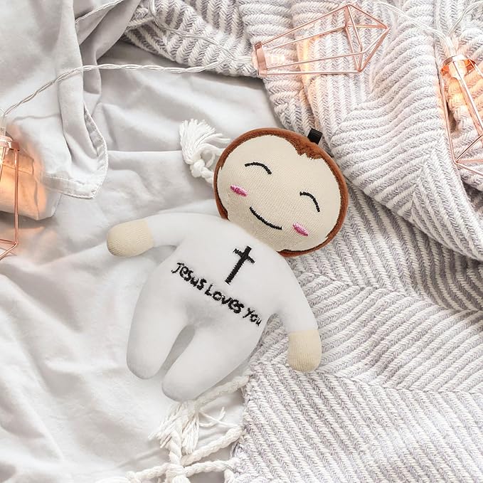 free-space Jesus Plush Doll Christ Religious Figure Toys for Boy Girl Christening Gift (Jesus (Small))