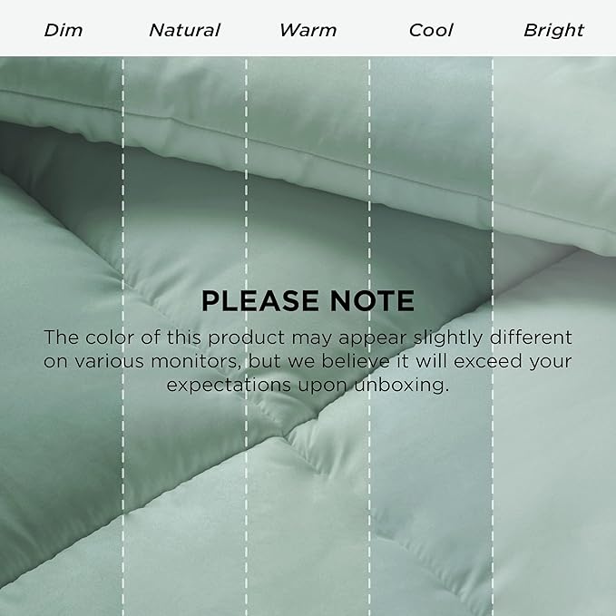 Bedsure Comforter Duvet Insert - Quilted Comforters Queen Size, All Season Duvet, GentleSoft Down Alternative Bedding, with 8 Tabs, Gifts for Women/Men, Sage Green, Queen 88 x 88 Inches