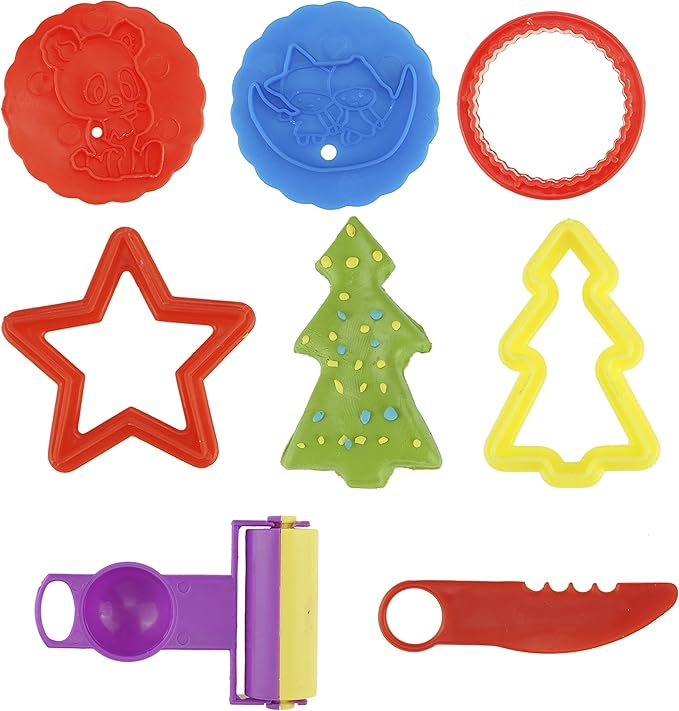 Kare & Kind® Set of 24pcs Smart Dough Tools Kit with Models and Molds, (Retail Packaging) (Animals)