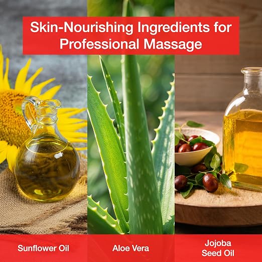 Bon Vital' Original Massage Gel, 1 Gallon, Hypoallergenic & Paraben-Free, Professional Massage Gel, Hydrating Massage Cream Alternative for Dry Skin and Sensitive Skin