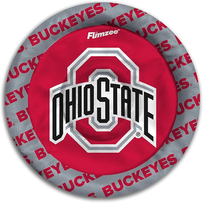 YouTheFan NCAA Ohio State Buckeyes Flimzee Bean-Bag Flying Disc