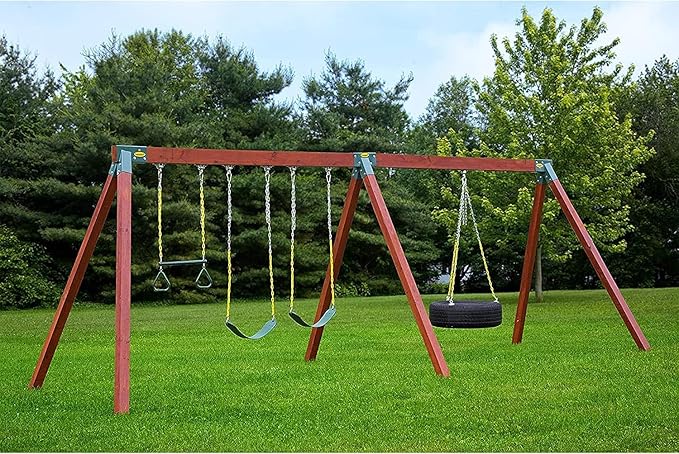 Eastern Jungle Gym Easy 1-2-3 90° A-Frame Swing Set Bracket Heavy Duty for Ez, Simple Install - DIY Swing Set Parts
