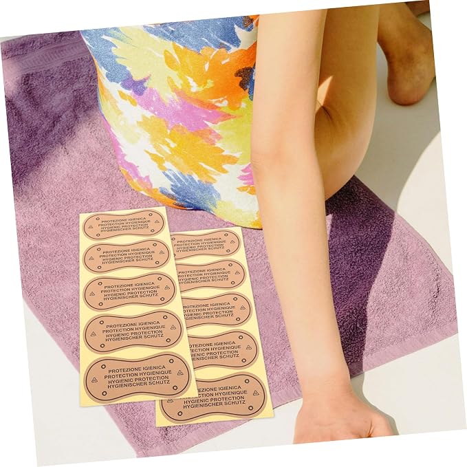 100pcs Female Adhesive Stickers for Swimsuit Protection Leakproof Swimwear Liners Soft Gentle Decals for Comfort Swimming Inserts for Women Bulk Pack Light Brown