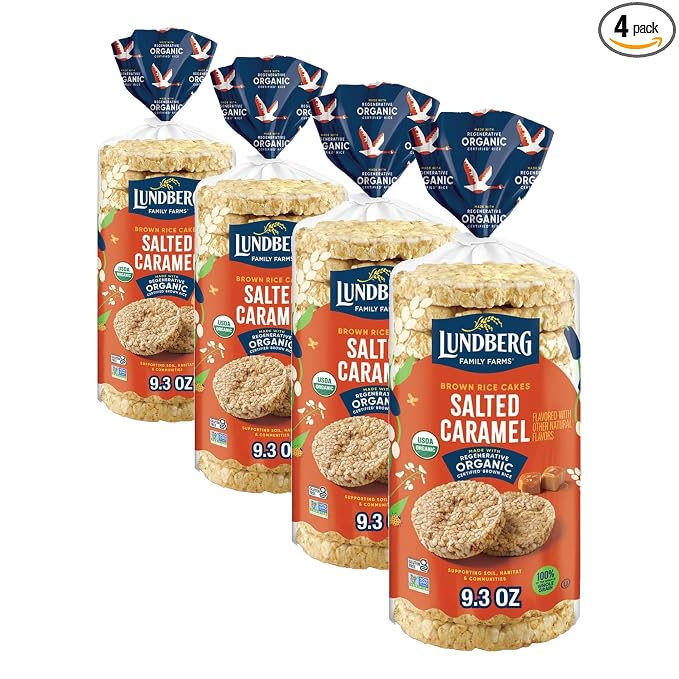 Lundberg Org Rice Cakes Sltd Crml 10.5 OZ (Pack of 4)