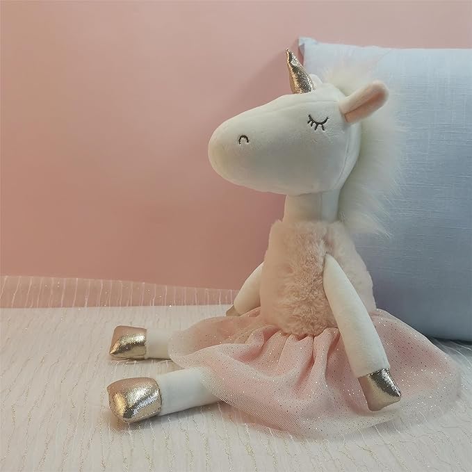 Unicorn Toys for Girls Age 4-6,16.5" Pink Unicorns Stuffed Animal Baby Girl Toys, Ballerina Unicorn Plush Toys for Ages 8-13 Girl,Cute Plush Dolls for Girls and Decor