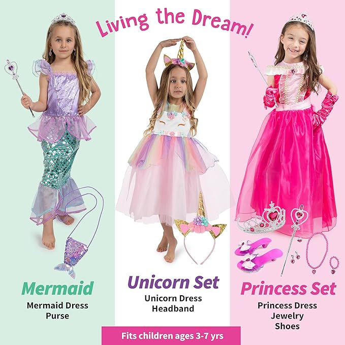 Born Toys Toddler Dress Up Clothes for Little Girls & Boys Ages 3-7, Pretend Play Toys