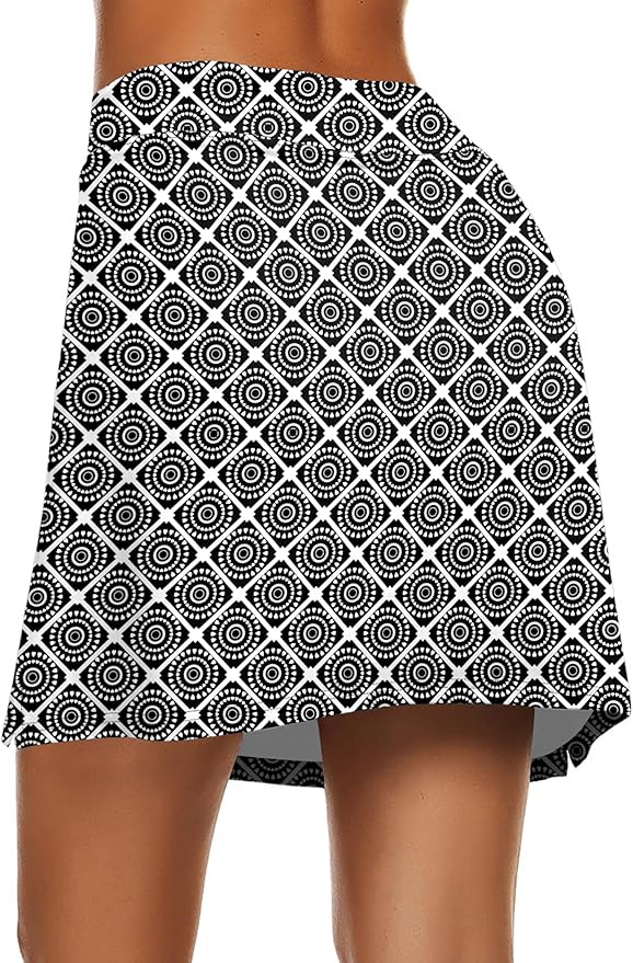 Ekouaer Women's Active Performance Skort Lightweight Skirt for Golf Tennis | Built-in Shorts, A Line, High Waisted, Tummy Control, Pickleball, Running, Workout, Sports, Skorts for Woman