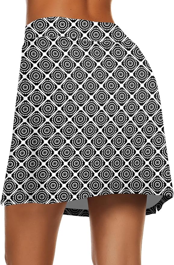 Ekouaer Women's Active Performance Skort Lightweight Skirt for Golf Tennis | Built-in Shorts, A Line, High Waisted, Tummy Control, Pickleball, Running, Workout, Sports, Skorts for Woman