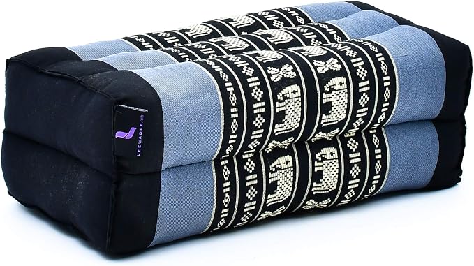 Leewadee Yoga Block – Floor Cushion for Yoga Practice, Meditation Seat Cushion for Workouts Filled with Kapok