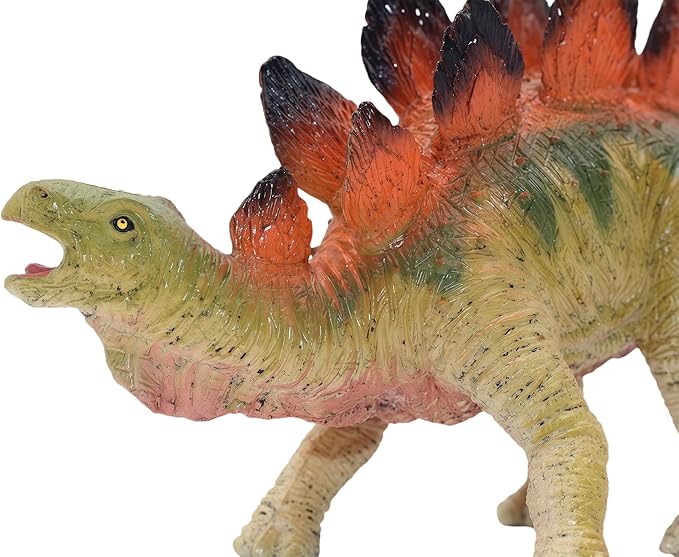 Gemini&Genius Stegosaurus Dinosaur World Action Figure, Dinosaur Toy Figurine, Party and Classroom Prize Supplies, Birthday Gift for Kids 3-12 Years Old