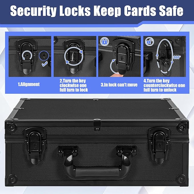Toploader Storage Box for 3" x 4" 35pt Rigid Card, Top Loader Cards Hard Carrying Case, Sports Card Storage Boxes for Trading Cards, Top Loaders Holder (Holds 580+ Toploaders)