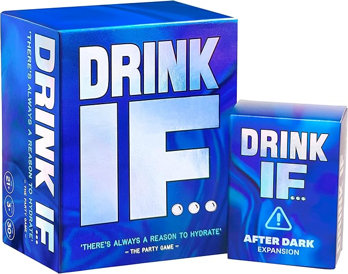 Drink IF… Adult Drinking Game for Parties + After Dark Expansion Set | Funny Icebreaker & Conversation Starter Card Game for Friends and Groups | Great for Game Night and Pregames| Fun Gift for Adults