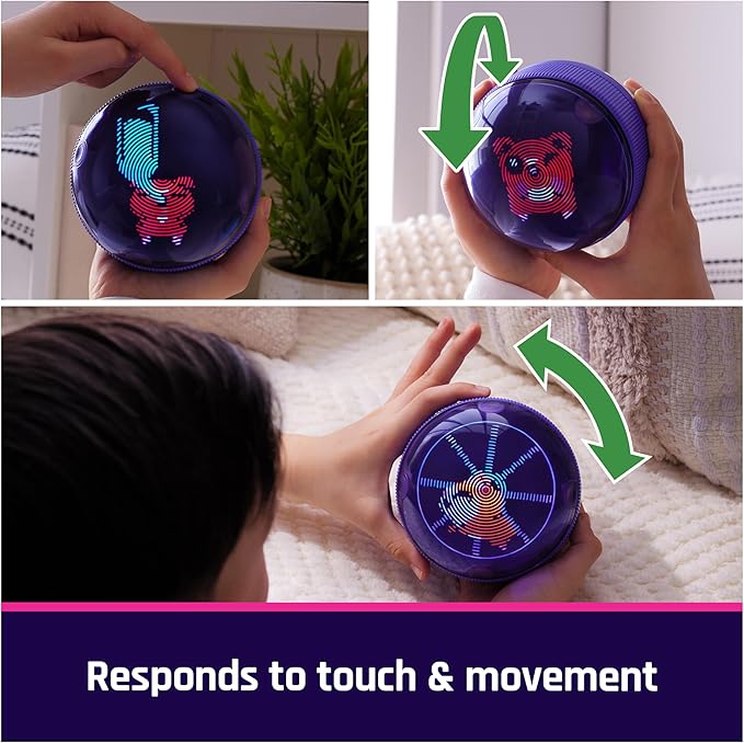 Hamster Ball Interactive Toy with Over 20 Hamsters Inside, Rolls & Reacts to Touch, Digital Pet Kids Toys for Girls & Boys Ages 5 and up