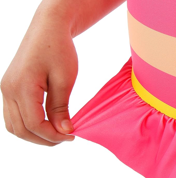 Paw Patrol Bathing Suit | Skye Swimsuit for Girls | Striped One Piece Swimsuit