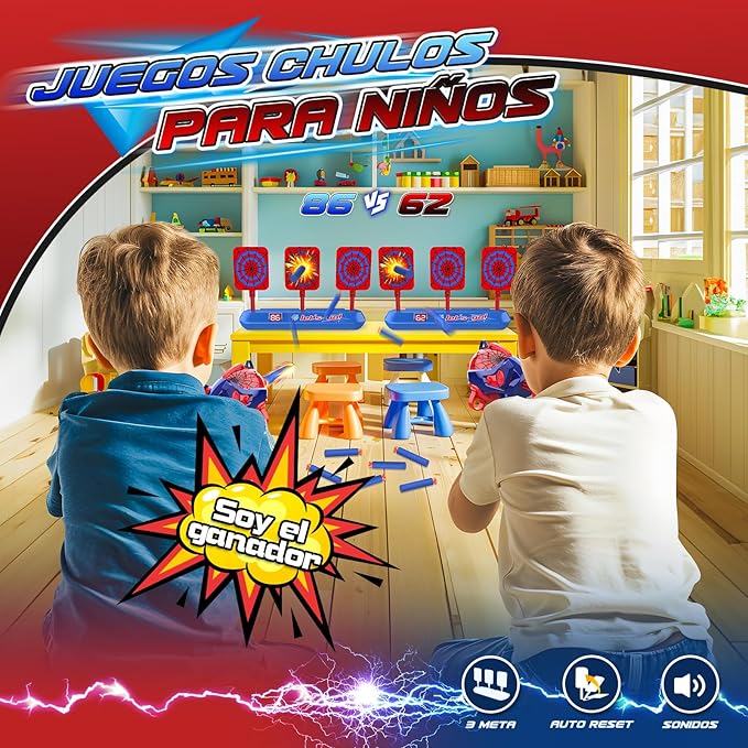 Shooting Toys for 3-12 Year Old Boys,Shooting Targets Age 4-6 6-8 Outdoor Games Garden Toys Family Fun for Birthday Halloween Christmas Easter Gifts for Boys Girls