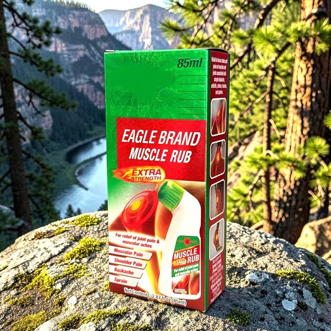 3 Packs - Eagle Essential Muscle Rub Oil - 3 Chai Dau Xoa Bop Hieu Con O - 85mL per Bottle with 3 Bottles per Order - Made in Singapore