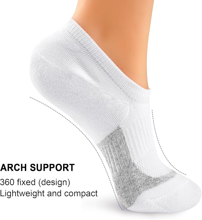 Gonii Womens No Show Socks Athletic Ankle Socks Cushioned Running Low Cut 5-8 Pairs