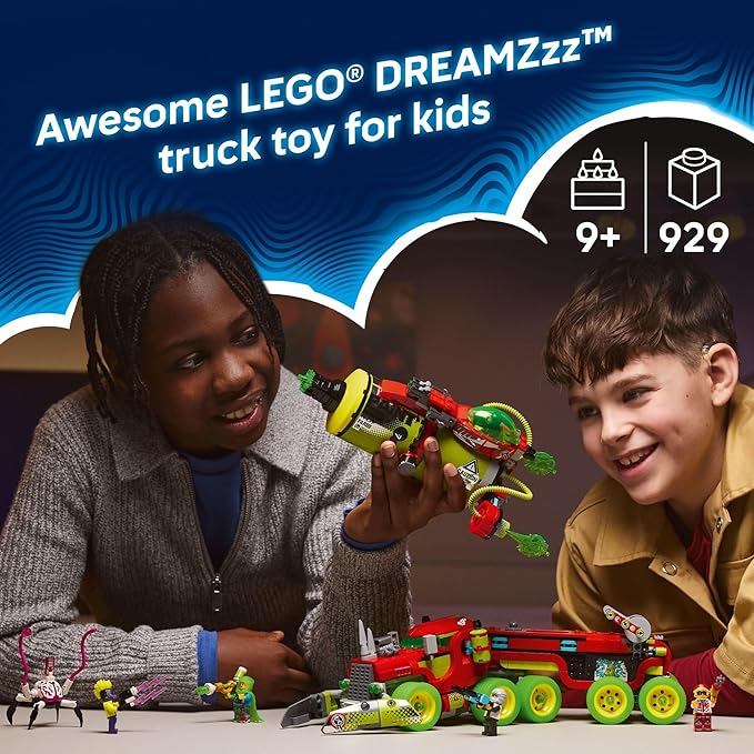 LEGO DREAMZzz Mateo’s Spray Paint Truck Building Toy for Kids - Pretend Play Set & 5 Toy Figures for Boys & Girls, Ages 9+ - Truck with 2 Building Modes - Gift Idea for Birthdays - 71499