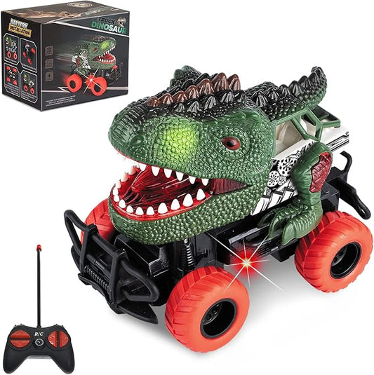 Dinosaur Toys Remote Control Car for Kids 3-7, Dino RC Car for Toddler Kids Toys Age 3 4 5 6 7 Boys and Girls Christmas Birthday Gift
