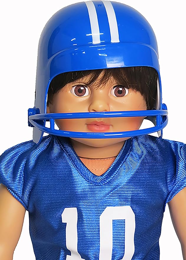 Blue Football Uniform 6pc for 18-Inch Dolls | Premium Quality & Trendy Design | Dolls Clothes