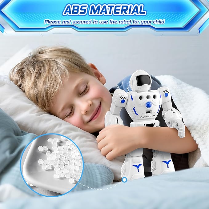 Robot Toys for Kids 3-5, Programmable Remote Control Robot with Walking, Sliding, Singing and Dancing, RC Gesture Sensing Control Smart Robots for Age 3-12 Kids Christmas Birthday