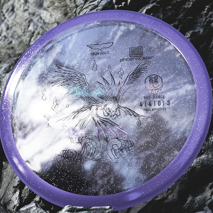 Yikun Yao PDGA Approved Midrange Disc Golf | Multiple Plastic Types, Reliable Flight Path | Overstable Mid Range Discs Golf for Outdoor Games and Competition