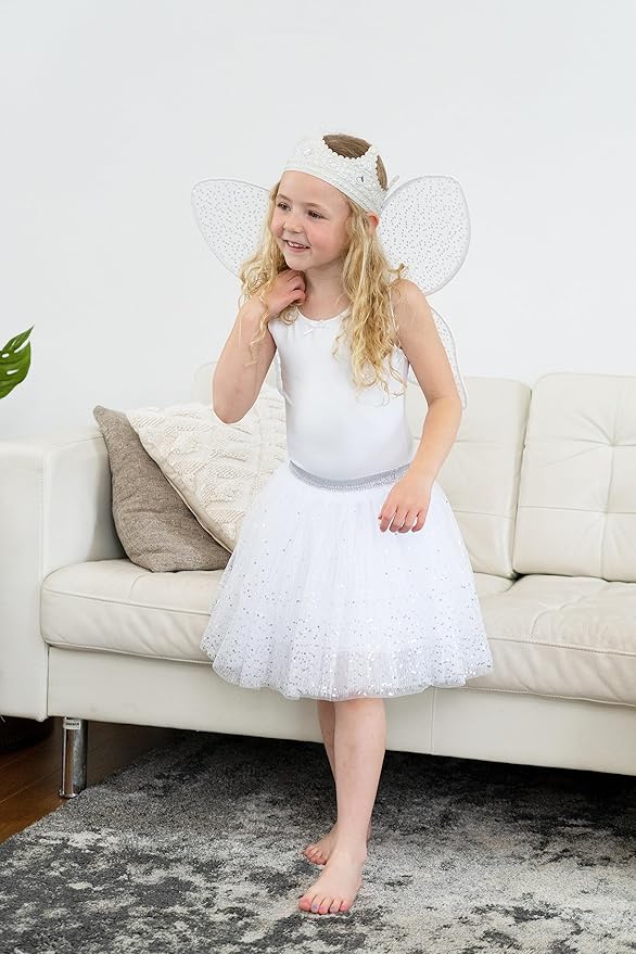 Little Adventures Shimmer Tutu Costume Dress Up - Machine Washable Girl Pretend Play and Party Outfit for Ages 3-8