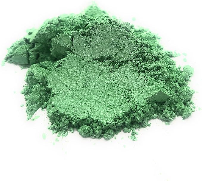Pearl Mica Powder Pigment Dye - 500 grams (1.1 lbs) - Best Bulk Price for Fine Arts, Crafting, Painting, Bath bomb Soap Candle Slime Jewelry Making, Epoxy Resin, Woodworking (Green AG15)