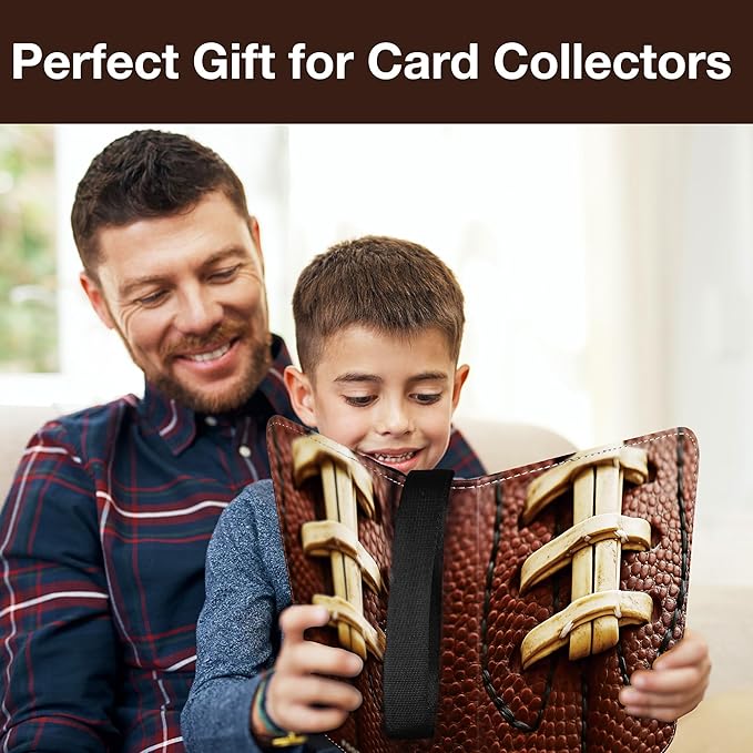 RONMONG Football Card Binder,2025-2026 Sports Trading Card with Sleeves Holder Album,990 Pockets Rugby Card Holder Sheets Display Storage Protectors for Collectors Boys and Girls Gift
