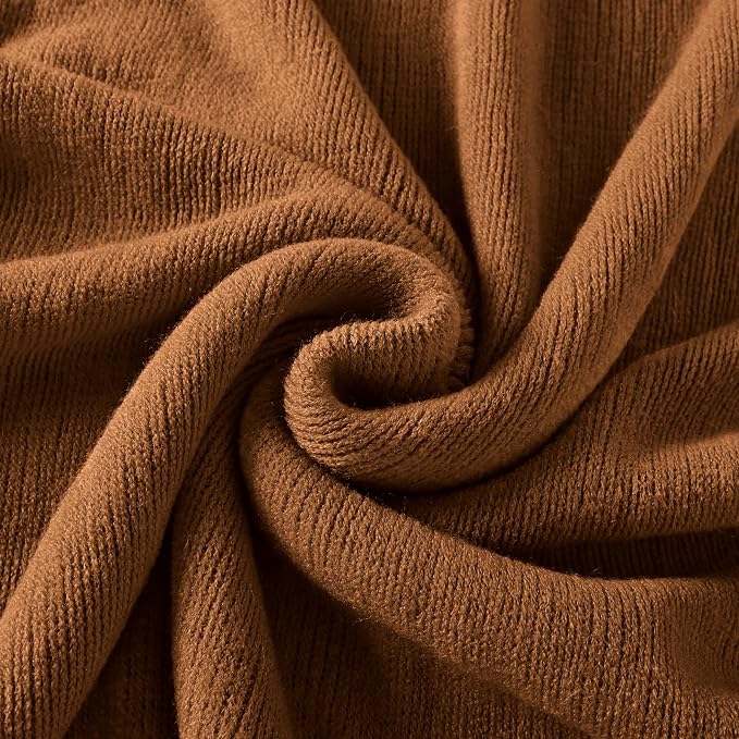 Homiest Camel Brown Knitted Throw Blanket with Fringe, 50x60 Inch | Pure Acrylic, Lightweight & Breathable, All-Season Use, Machine Washable, Wrinkle & Fade Resistant, for Couch Sofa And Bed