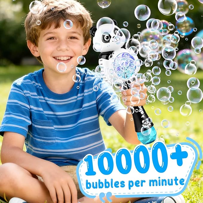 Bubble Wands for Kids Ages 4-8 Years Old: Light Up Bubble Machine Bubble Wand for Parties Outside Toys for Toddlers 3-5 Automatic Bubble Machine Rechargeable Gifts for 3 + Year Old Girl Boy
